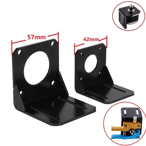 MEGA 4PC 3PC Stepper Motor NEMA 23 17 Mounting Bracket L Type Motor Bracket Mount Fixed Support Shelf 3D Printer Part 57mm 42mm ► Photo 1/6