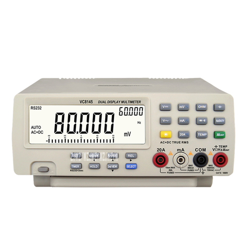 New VC8145 Desktop Digital Multimeter High Accuracy Dual Display Multimeter Autoranging Digital Bench Top Multimeter 110V-220V ► Photo 1/4