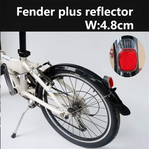 20 inch folding bike fender P8 mud guard with reflector all covered mudguard bicycle fender disc brake ► Photo 1/6