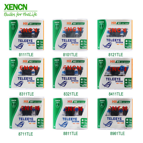 XENCN Teleeye Intense Light Brighter  White Car Headlight Bulb  Fog Lamps H1 H3 H4 H7 H8 H9 9006 HB4 H11 H16 ► Photo 1/5