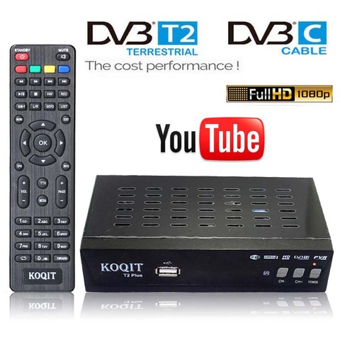 GX3235S Free DVB-C Digital TV Box DVB-T2 Tuner DVB T2 Cable Receiver DVBT2 Set-Top Box USB Capture Wifi Youtube IPTV m3u Player - Price history & Review | AliExpress - KOQIT