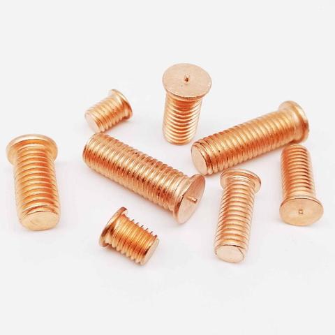 2/50pcs M3 M4 M5 M6 M8 M10 High Quality Carbon Steel Copper Plated Stud Weld Spot Welding Screw Solder Point Bolt Metric Thread ► Photo 1/6