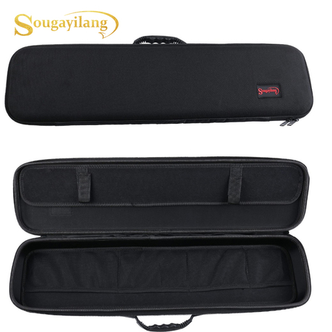 Sougayilang New Lure Fishing Bag High Quality  Storage Case Black Hard Shell Fishing Rod Bag Portable Multipurpose Rod Tackle ► Photo 1/6