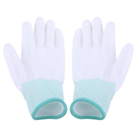 1 Pair Anti Static Antiskid Glove PU Coated Finger Part Clean Gloves Knitted Anti Static Glove for PC Computer Phone Repair S-L ► Photo 1/6