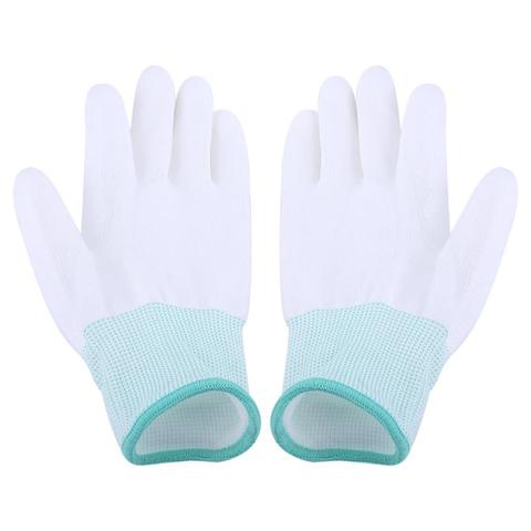 1 Pair Anti Static Antiskid Glove PU Coated Finger Part Clean Gloves Knitted Anti Static Glove for PC Computer Phone Repair S-L ► Photo 1/6