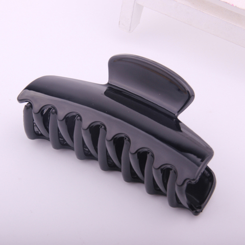 Solid Hair Claw Large Hair Claws For Thick Hair Shining Black Grasp Clips Shower Clip For Women Hairdressing Hairpin For Lady ► Photo 1/6