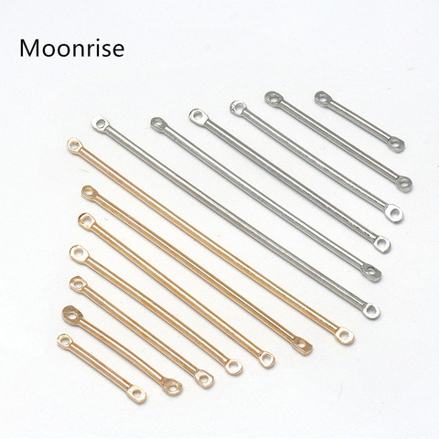 50Pcs Metal Bar Links Thin Stick Strip Connectors Charms for Earring Bracelet Necklace Jewelry Making ► Photo 1/6