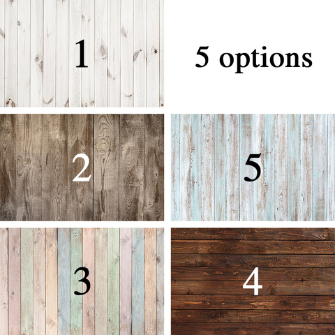 Vinyl Photo Background Photography Backdrops Vivid Color white brown Wood Floor Newborn Birthday Children Backdrop Background ► Photo 1/5