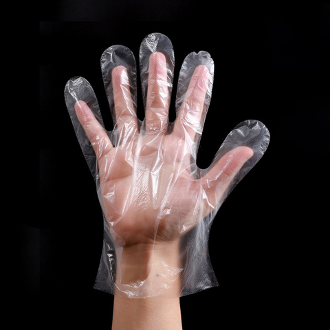 50/100PCS Disposable Gloves Transparent Plastic Gloves for Cooking BBQ Kitchen Dishwashing Gloves Household Cleaning Glove ► Photo 1/6