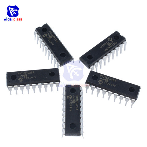 diymore 5PCS/Lot IC Chips PIC16F628A-I/P 16F628A PIC16F DIP-18 Flash-Based 8-Bit CMOS Microcontrollers 20MHz IC ► Photo 1/1