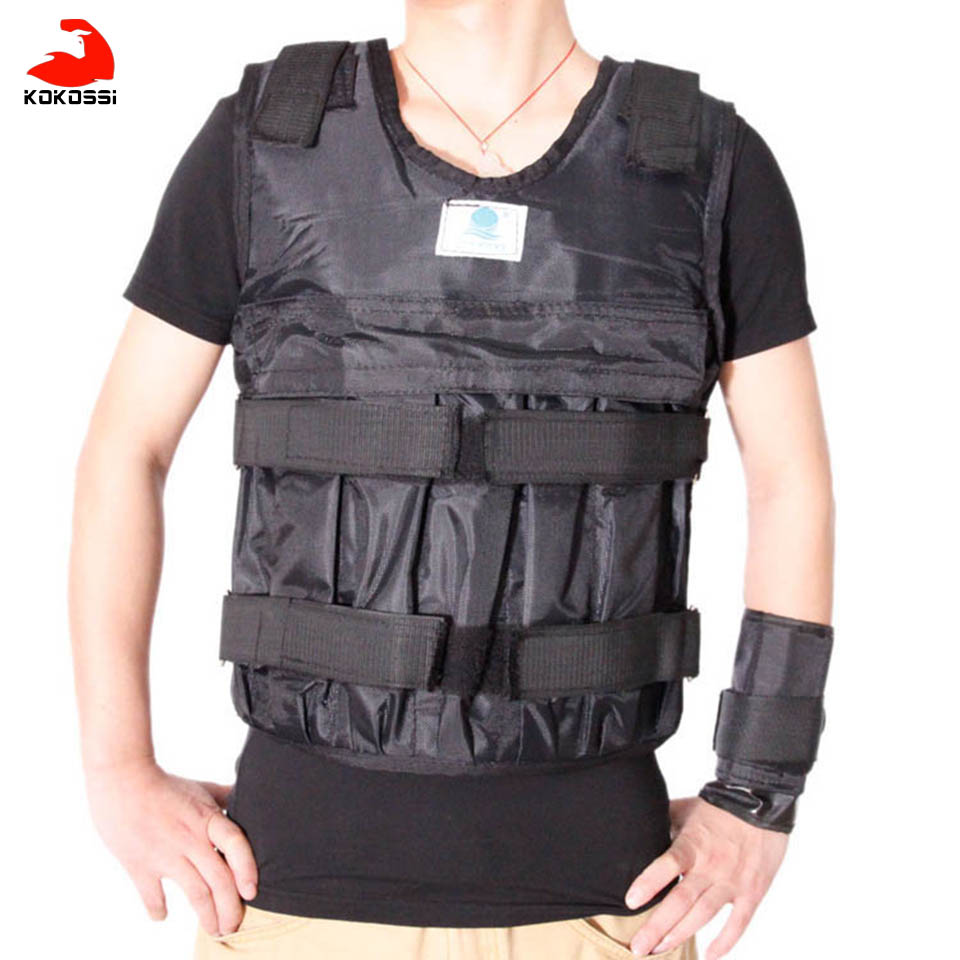 30KG Loading Weight Vest Boxing Train Fitness Equipment Gym Adjustable Waistcoat 