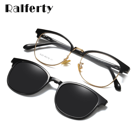 Ralferty Custom Prescription Sunglasses Women Magnet Sunshade Polarized Clip On Sun Glasses Eyeglasses Frame For Woman Z8025 ► Photo 1/6