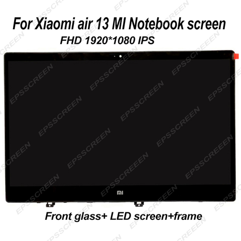 For Xiaomi Mi Notebook Air IPS LQ133M1JW15 N133HCE-GP1 LTN133HL09 13.3“ LCD LED Screen Display Matrix Glass Assembly thin frame ► Photo 1/6