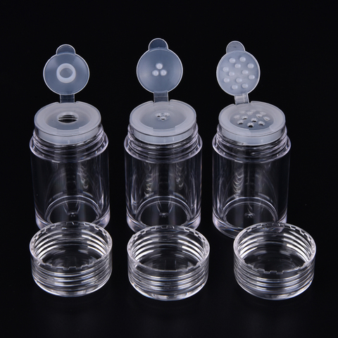 3 Styles Clear Empry Cosmetic Sifter Loose Powder Jars Container Screw Lid DIY Bottle For Makeup Tools 1PCS Hot New Arrival ► Photo 1/5