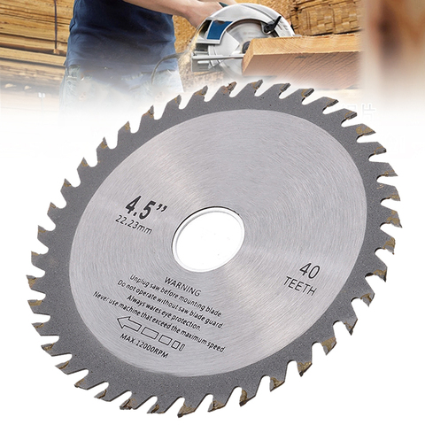 40 Teeth Circular Saw Blade Mill Chain Wheel Disc 4.5 Inch 115mm For Angle Grinder Wood Carving Cutting Disc Power Tools ► Photo 1/5