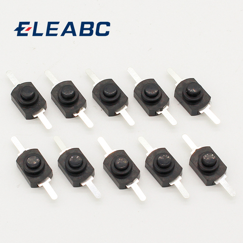 10pcs DC 30V 1A Black On Off Mini Push Button Switch for Electric Torch ► Photo 1/5