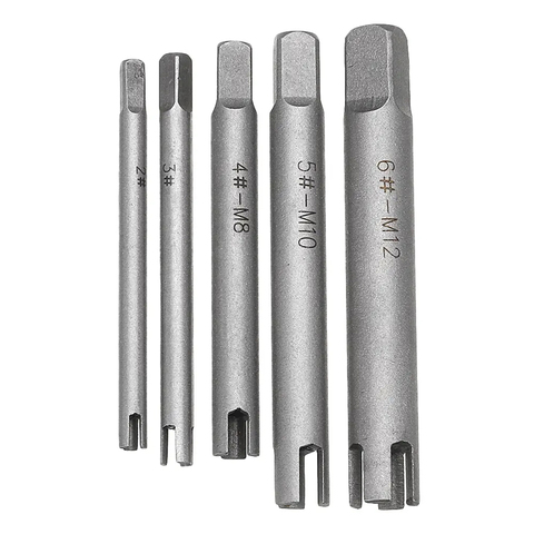 5pcs M5-M12 Damaged Tap Extractor Alloy Screw Tap Remover ► Photo 1/6