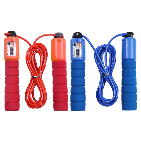 Adjustable Jump Rope with Counter Foam Padded Handle Sports Skipping Rope ► Photo 1/6