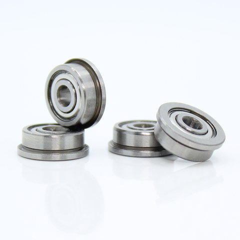 F623ZZ Flange Bearing 3x10x4 mm ABEC-1 ( 10 PCS )  Flanged F623 Z ZZ Ball Bearings ► Photo 1/6