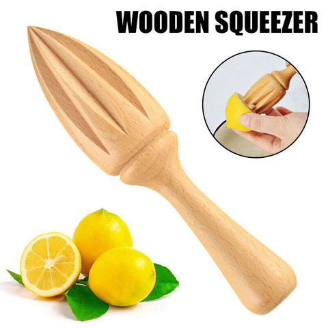 Orange Manual Lemon Juicer Mini Fruit Juicers Wooden Lemons