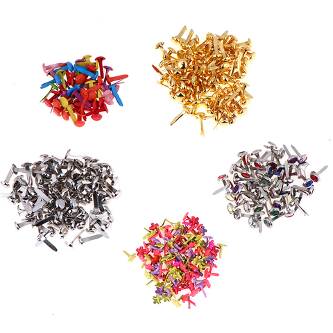 50/100Pcs Iron Round Metal Mini Brads For Scrapbooking Accessories Embellishment Fastener DIY Handmade Crafts ► Photo 1/6