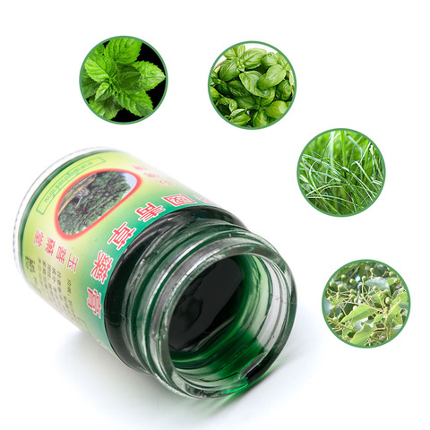 50g/pc Thailand Green Herbal Cream Cold Headache Balm Pain Ointment Refresh Oneself Influenza Cold Headache Dizziness Summe ► Photo 1/6