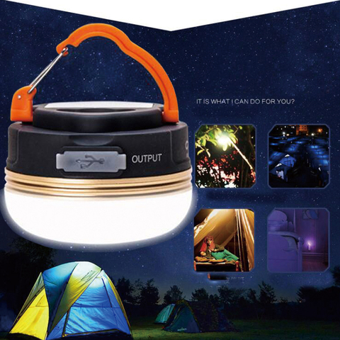 Portable Super Bright Waterproof Camping Lantern Night Light 3W 3Modes LED Camping Light Outdoor Emergency Lamp Warm White ► Photo 1/6
