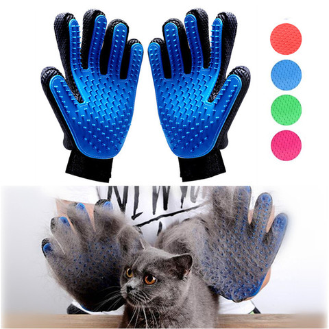 Hot Pet Dog Cat Grooming Brush Glove Pet Hair Deshedding Comb Brush Kitten Puppy Massage Washing Brush Glove for Animal Cat Dog ► Photo 1/6