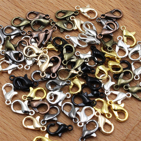 6x12mm 7 different colors Zinc alloy Lobster Clasps Hooks Bracelet End Connectors For Jewelry DIY Making Accessories Buckle ► Photo 1/2