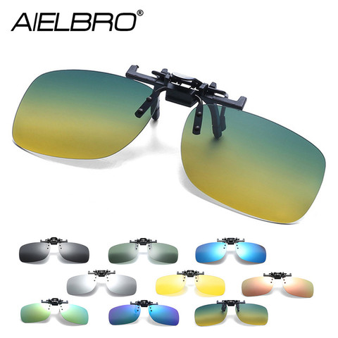 New Men Flip up Clip on Polarized Sunglasses Women Driving  Polarizing Fishing Cycling Hiking Sun Glasses Clips for Myopic ► Photo 1/6