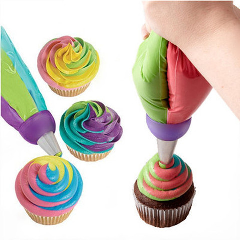 Mix 3 Colors Icing Piping Pastry Nozzles Converter Connector Baking Fondant Cake Decorating Tools Kitchen Accessories Gadgets ► Photo 1/6