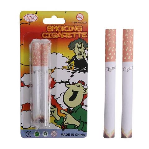 2Pcs Funny Fake Smoking Cigarettes Lint End Practical Jokes Trick Prank Toy ► Photo 1/6