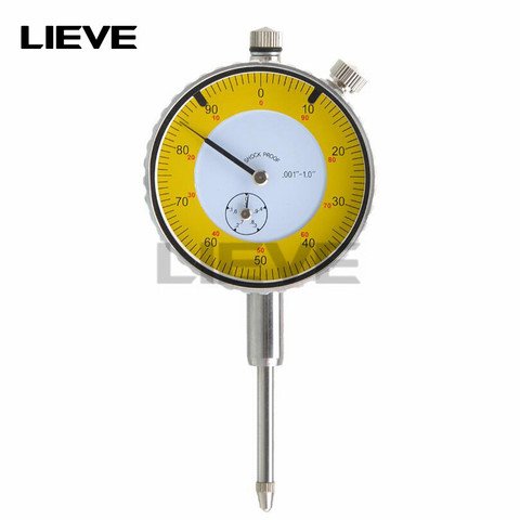 Metal Dial Test Indicator 0.001 -1.0 inch Precision Round Dial Indicator Lever Gauge Meter Measuring Gauging Tool ► Photo 1/5