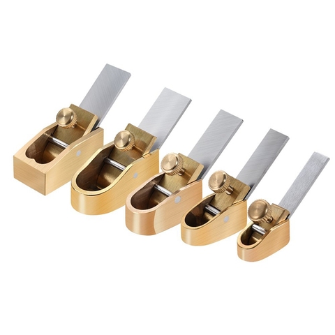 5 Piece Woodworking Plane Cutter Set Curved Sole Metal Copper Luthier Tool Violin Viola Cello Wooden Instrument ► Photo 1/6