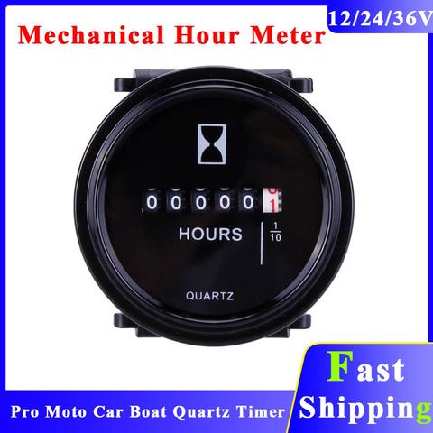 12V/24V/36V Hour Meter For Marine Boat Engine 2