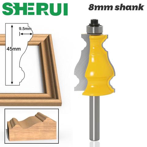 8mm Shank Picture Frame Router Bits Tenon Tungsten Carbide Line Bit Woodworking Milling Cutter for Wood ► Photo 1/6