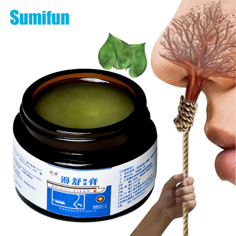 30g Rhinitis Hard Cream Sinusitis Nasal Ointment Antibacterial Sneezing Nasal Congestion Refresh Nose Cold Cool Essential Oil ► Photo 1/6