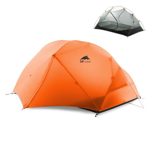 3F UL GEAR  Camping Tent 3-4 Season 15D Outdoor Ultralight Silicon Coated Nylon Waterproof Tents Floating Cloud 2 ► Photo 1/5