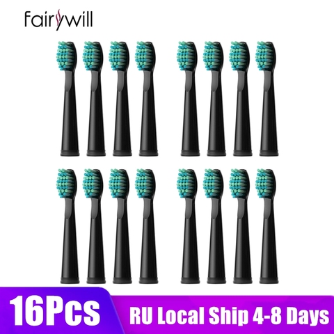 Fairywill Toothbrushes Replacement Heads 4pcs 8 pcs 16 pcs Electric Toothbrush Sets for FW-507 FW-508 FW-917 Head Toothbrush ► Photo 1/6