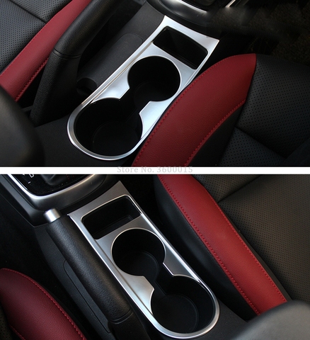 For Kia Rio 4  X-line 2022 Carbon Fiber Cup Holder Cover Molding Trim Decoration Interior Accessories Car Styling Parts ► Photo 1/6