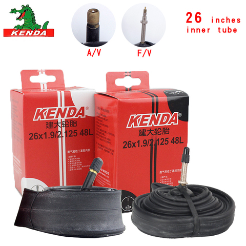Kenda Bicycle Inner Tube Mountain Bike Tube Tires 26*1.5 1.75 1.95 2.125 S/V F/V Cycling Bicycle parts butyl rubber Inner Tube ► Photo 1/6