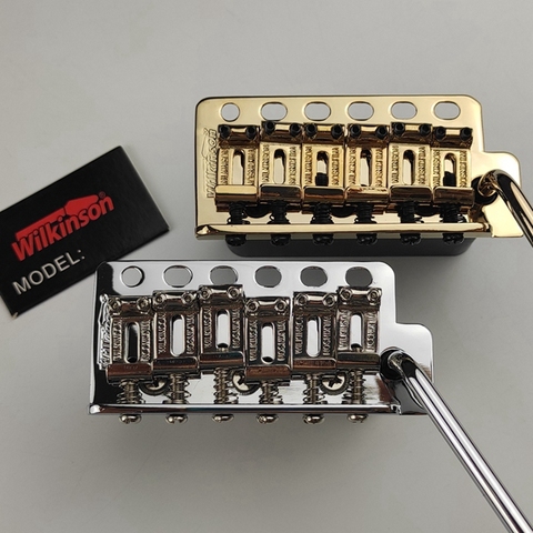 ST Guitar Black Wilkinson WV6SB Guitar Tremolo Bridge + Stainless Steel Saddles ► Photo 1/6