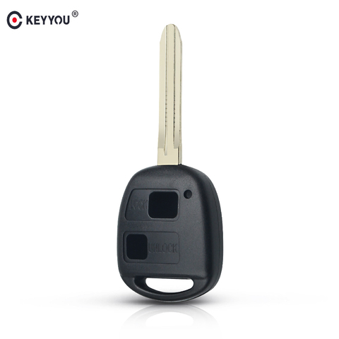 KEYYOU 10x 2 Botton Remote Key Shell For Toyota Tarago Camry Corolla Avensis Prado RAV4 Free Shipping ► Photo 1/5