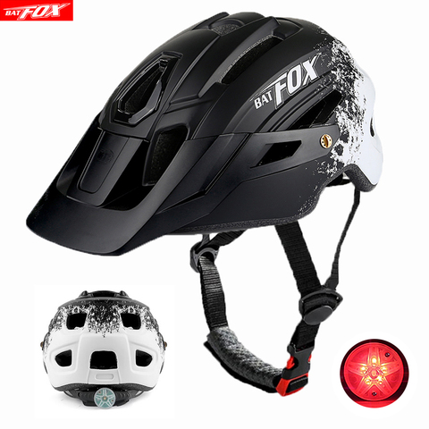 BATFOX bicycle helmet MTB Mountain Road Bike helmet with visor capacete ciclismo men women Outdoor safety cycling helmets ► Photo 1/6