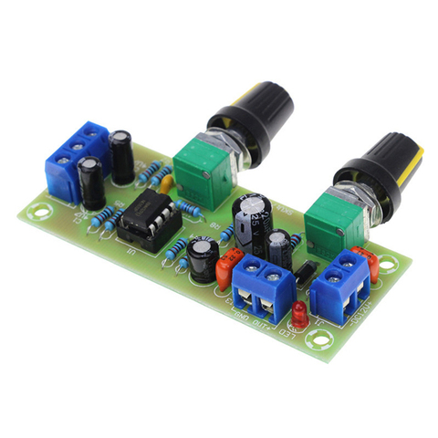 High-precision Single supply low pass filter board subwoofer preamp board 2.1 channel DC 10-24v 22hz-300hz ► Photo 1/4