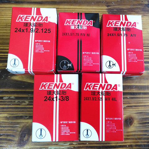 Kenda Bicycle Inner Tube 24 inches 24*1-3/8 1.5  1.9 AV FV BMX foldable Bike Tire Cycling rubber Tire Rubber Tube Parts ► Photo 1/6