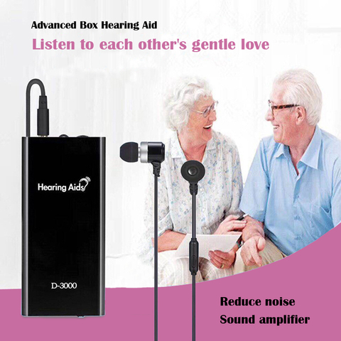 Hearing Aid Pocket Sound Amplifier Rechargeable Adjustable Volume For Deaf Elderly Bone Conduction Headphones ► Photo 1/6