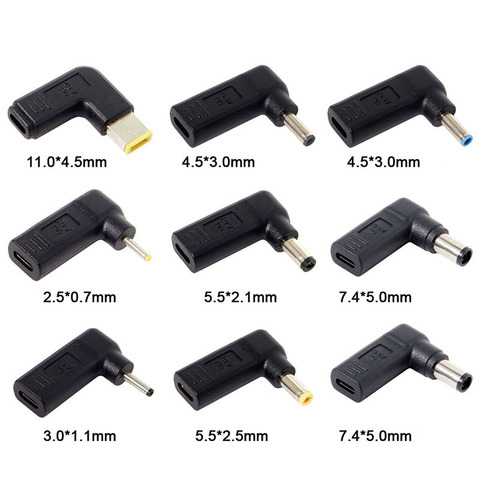 Laptop Power Adapter Connector DC Plug USB Type C Female to Universal Male Converter for Lenovo Hp Asus Dell Notebook Charger ► Photo 1/6