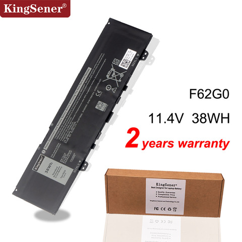 Kingsener 11.4V 38WH F62G0 Laptop Battery For DELL Inspiron 13 5370 7370 7373 7380 7386 Vostro 5370 RPJC3 39DY5 ► Photo 1/4