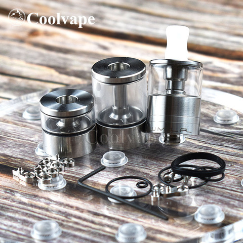 coolvape Dvarw mtl FL rta 22mm vaping rta Airflow Rebuildable 316ss Single Coil Building atomizer rta with 10pcs AFC insert ► Photo 1/6